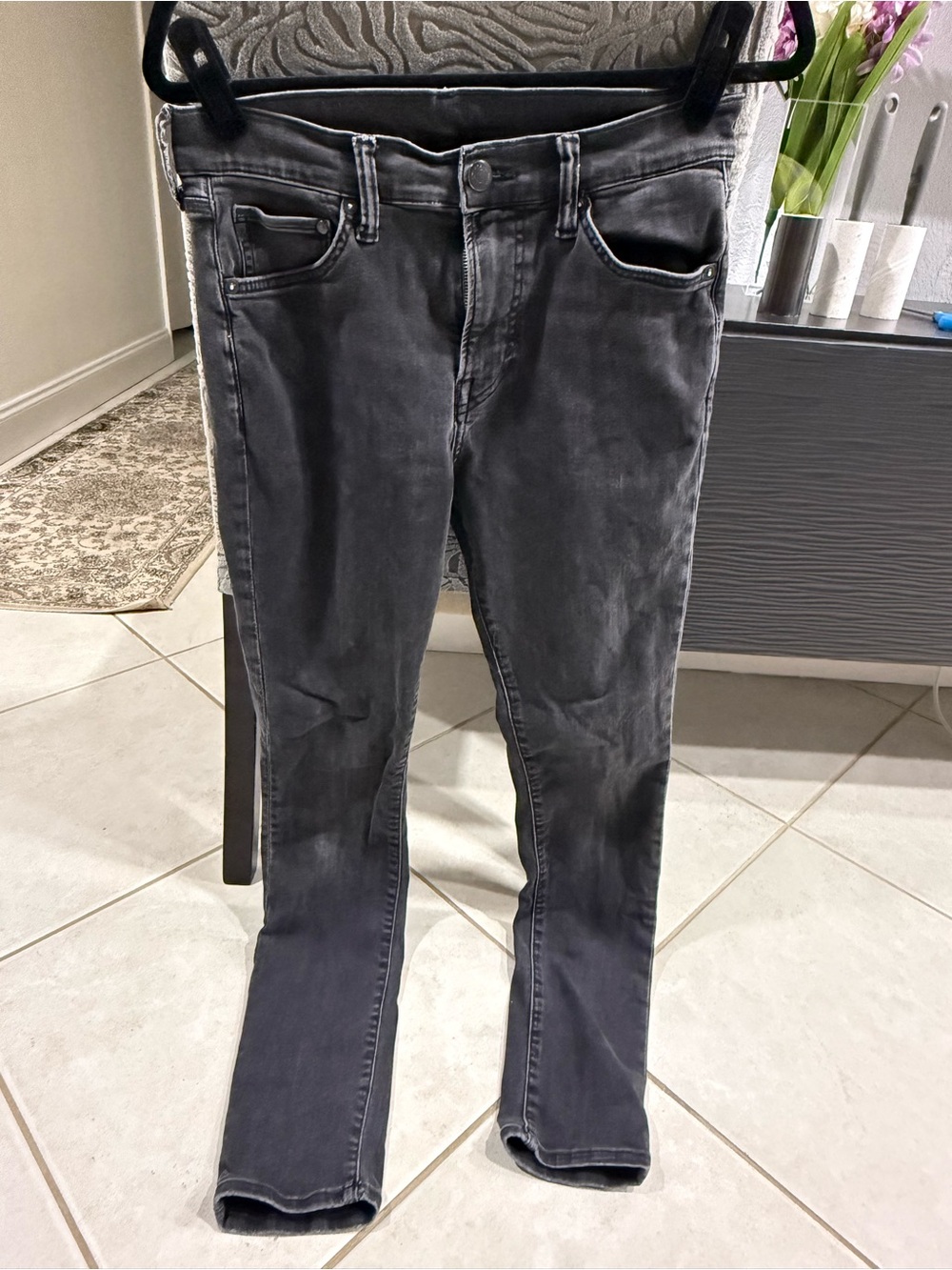 H&M Men's Skinny Jeans in Washed Black 32/32